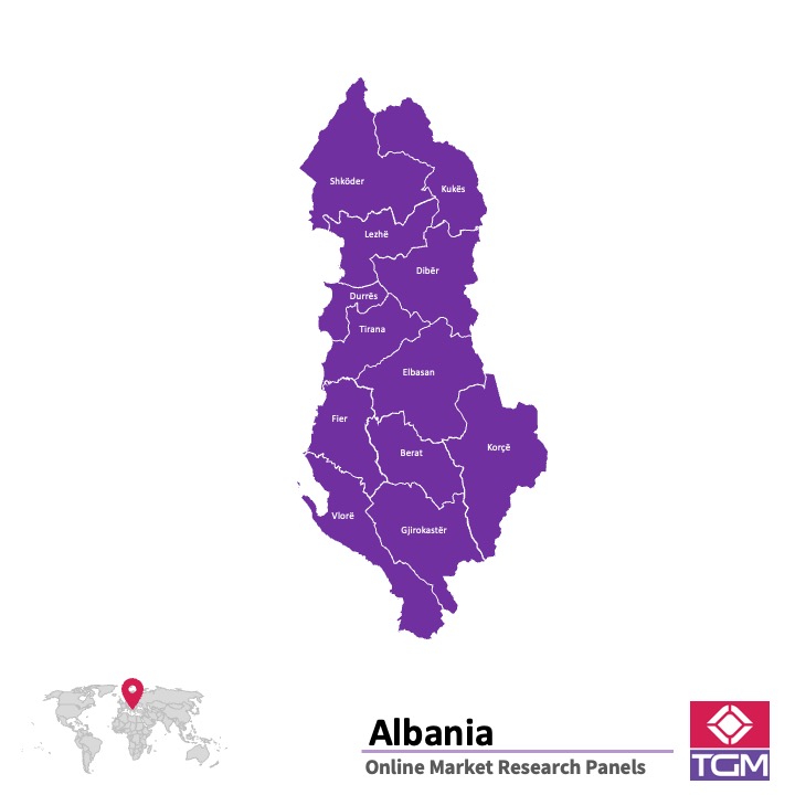 ONLINE-PANEL IN ALBANIEN |  Marktforschung in Albanien