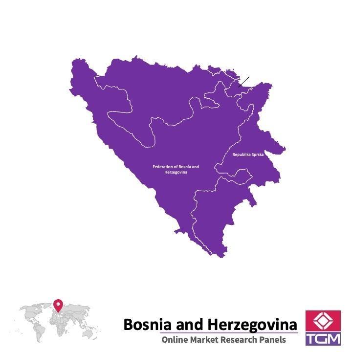 ONLINE-PANEL IN BOSNIEN UND HERZEGOWINA |  Marktforschung in Bosnien und Herzegowina