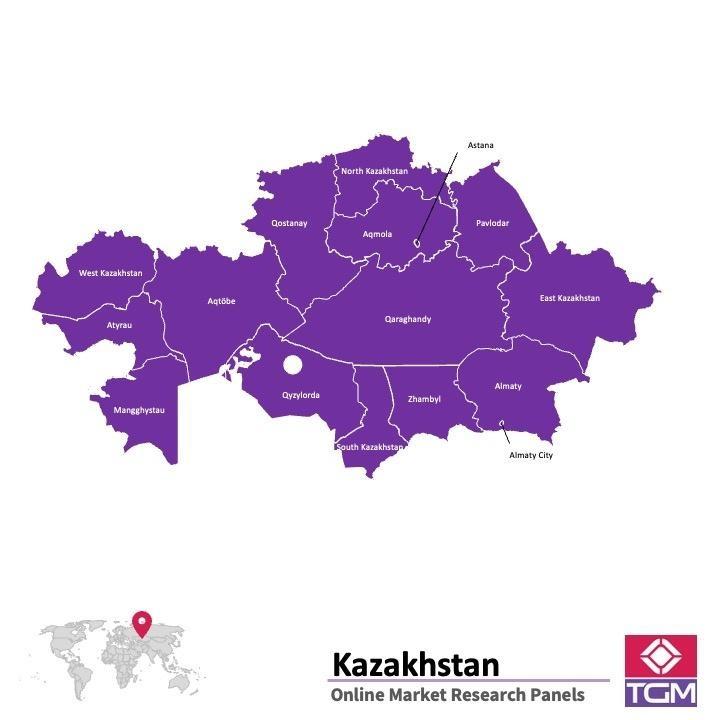 ONLINE-PANEL IN KASACHSTAN |  Marktforschung in Kasachstan