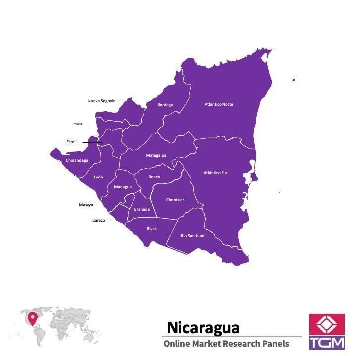 ONLINE-PANEL IN NICARAGUA |  Marktforschung in Nicaragua