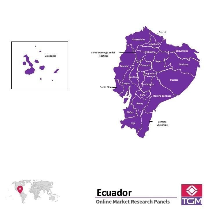 ONLINE-PANEL IN ECUADOR |  Marktforschung in Ecuador