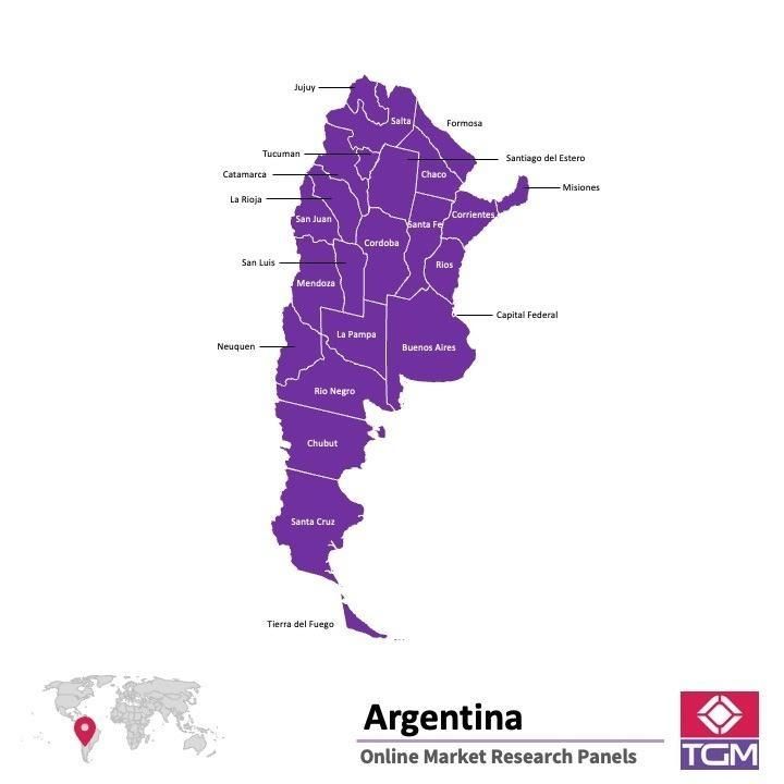 ONLINE-PANEL IN ARGENTINIEN |  Marktforschung in Argentinien