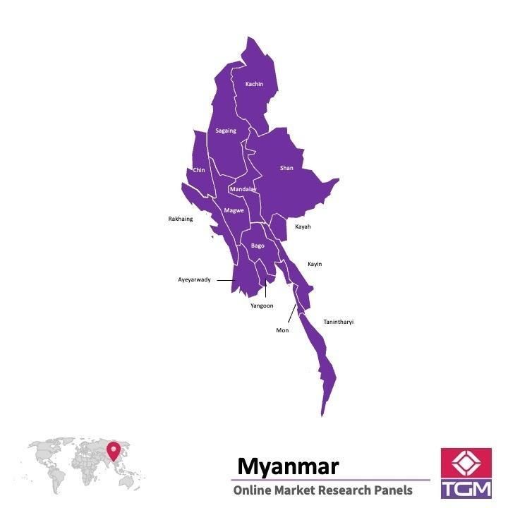 ONLINE-PANEL IN MYANMAR |  Marktforschung in Myanmar