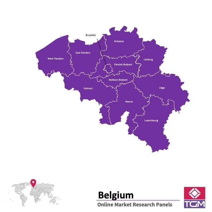 ONLINE-PANEL IN BELGIEN |  Marktforschung in Belgien