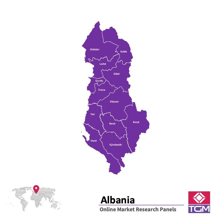 ONLINE-PANEL IN ALBANIEN |  Marktforschung in Albanien