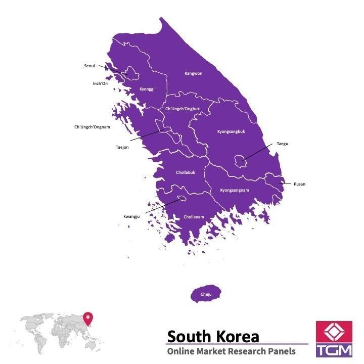 ONLINE-PANEL IN SÜDKOREA |  Marktforschung in Südkorea