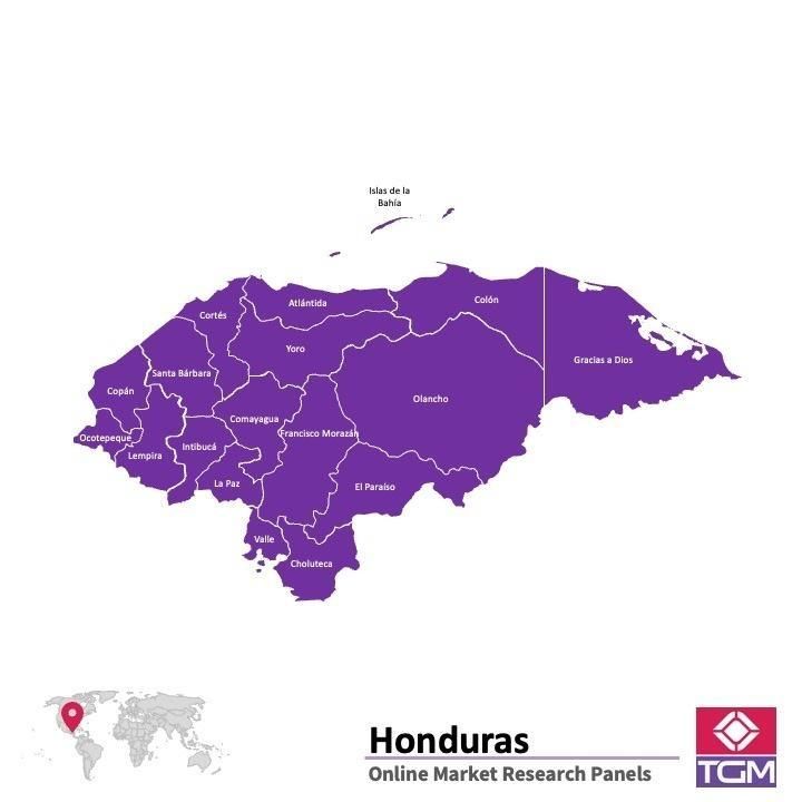 ONLINE-PANEL IN HONDURAS |  Marktforschung in Honduras