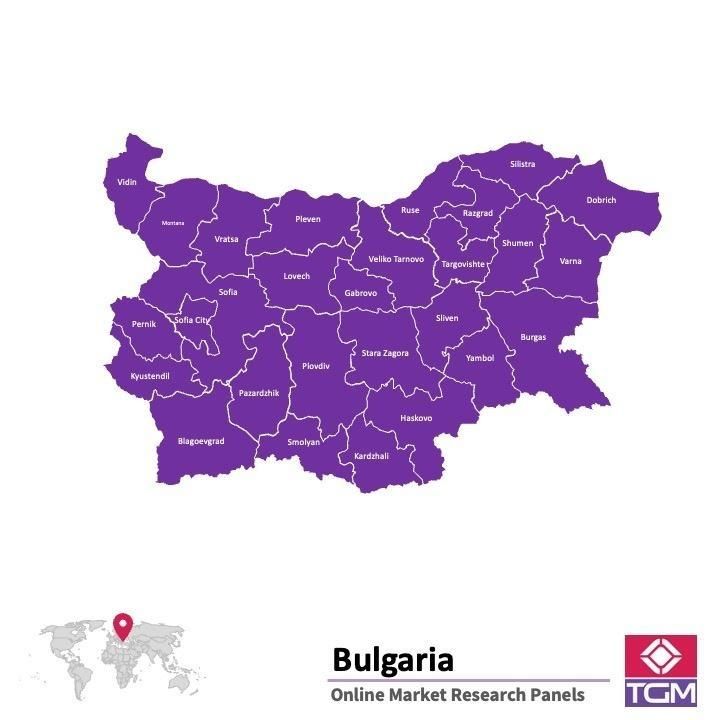 ONLINE-PANEL IN BULGARIEN |  Marktforschung in Bulgarien