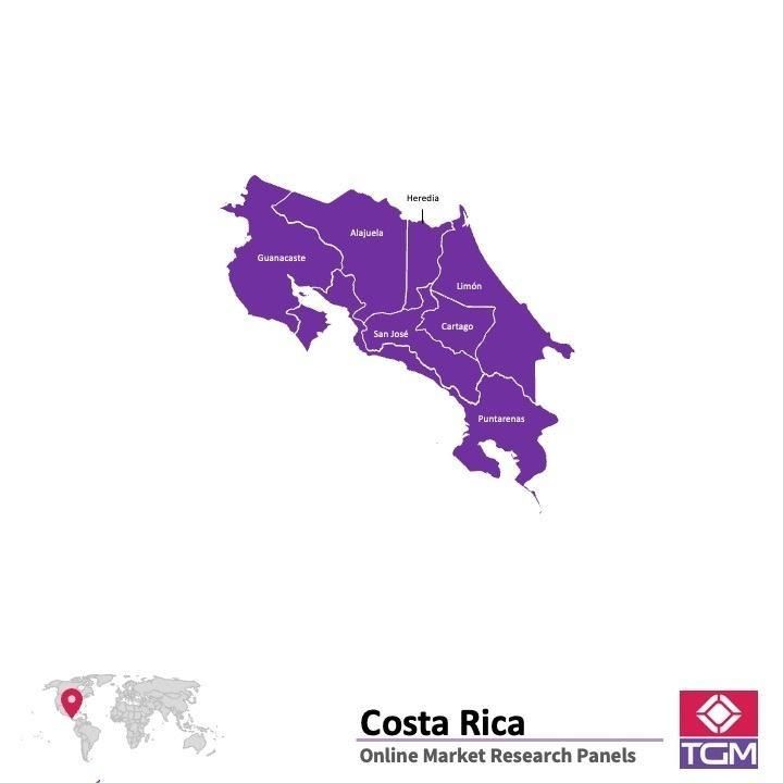 ONLINE-PANEL IN COSTA RICA |  Marktforschung in Costa Rica